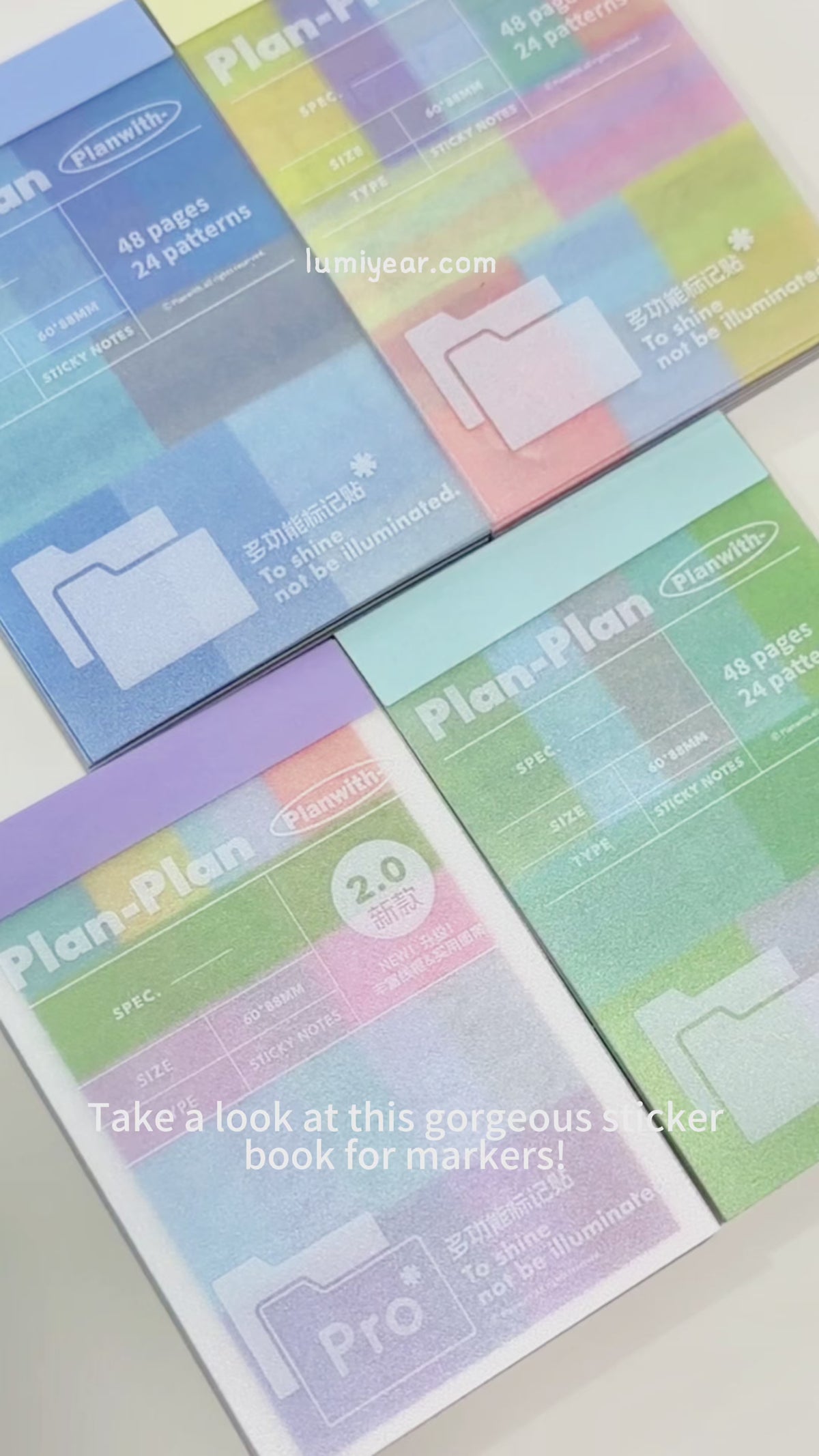 Planwith Multi-Functional Mark Sticky Note Book