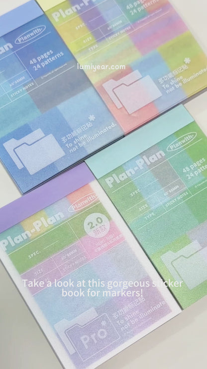 Planwith Multi-Functional Mark Sticky Note Book