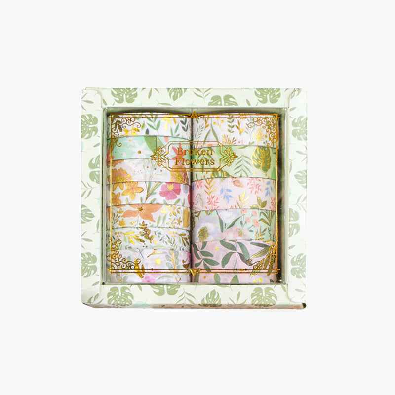 Broken Flowers Collection | Premium Gold-Foiled Washi Tape Gift Set
