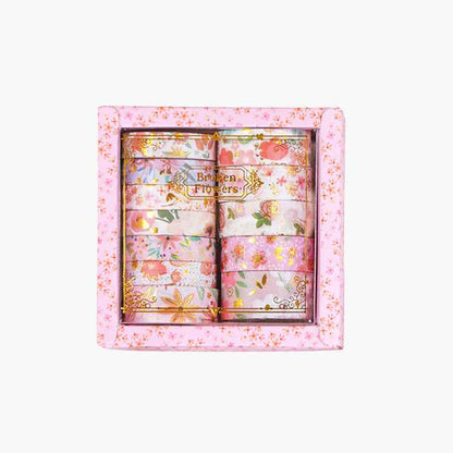 Broken Flowers Collection | Premium Gold-Foiled Washi Tape Gift Set